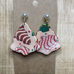 Festive Christmas Tree Earrings